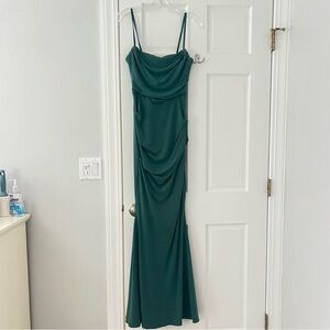 House of CB Forest Green Milena Dress Size Small